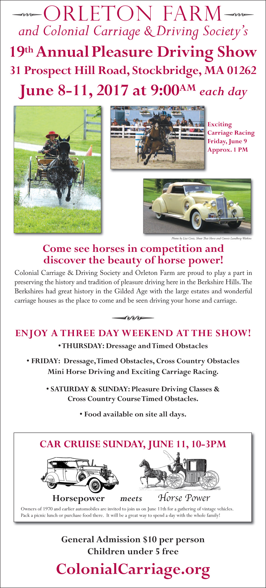 20th Annual Driving Show at Orleton Farm, Stockbridge, Mass Colonial